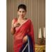 Picture of Wonderful Chiffon & Satin & Silk Navy Blue Saree