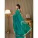Picture of Sightly Chiffon & Satin & Silk Teal Saree