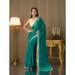 Picture of Sightly Chiffon & Satin & Silk Teal Saree