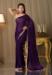 Picture of Resplendent Chiffon & Satin & Silk Purple Saree