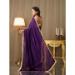 Picture of Resplendent Chiffon & Satin & Silk Purple Saree