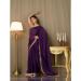 Picture of Resplendent Chiffon & Satin & Silk Purple Saree