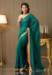 Picture of Comely Chiffon & Satin & Silk Dark Green Saree
