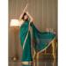 Picture of Comely Chiffon & Satin & Silk Dark Green Saree