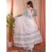 Picture of Magnificent Cotton & Linen Ghost White Saree