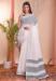 Picture of Fascinating Cotton & Linen Ghost White Saree