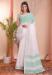 Picture of Statuesque Cotton & Linen Ghost White Saree