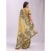 Picture of Splendid Cotton & Linen Khaki Saree