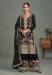 Picture of Statuesque Chiffon Black Straight Cut Salwar Kameez