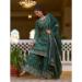 Picture of Fine Silk Sea Green Readymade Salwar Kameez