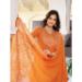Picture of Well Formed Silk Chocolate Readymade Salwar Kameez