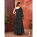 Picture of Radiant Cotton & Georgette Black Readymade Gown