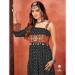 Picture of Radiant Cotton & Georgette Black Readymade Gown