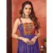 Picture of Ideal Cotton & Georgette Violet Readymade Gown