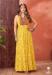 Picture of Cotton & Georgette Sandy Brown Readymade Gown