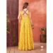 Picture of Cotton & Georgette Sandy Brown Readymade Gown