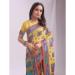 Picture of Cotton & Linen Light Golden Rod Yellow Saree