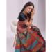 Picture of Excellent Cotton & Linen Black Saree