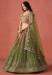 Picture of Shapely Georgette Dark Olive Green Lehenga Choli