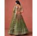 Picture of Shapely Georgette Dark Olive Green Lehenga Choli