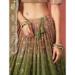 Picture of Shapely Georgette Dark Olive Green Lehenga Choli