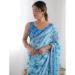 Picture of Sightly Georgette Cadet Blue Saree
