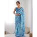 Picture of Sightly Georgette Cadet Blue Saree