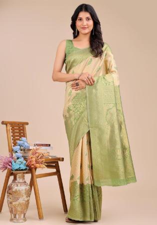 Picture of Bewitching Silk Tan Saree