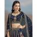 Picture of Pleasing Georgette Dark Slate Grey Lehenga Choli