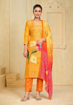 Picture of Graceful Chiffon Sandy Brown Readymade Salwar Kameez