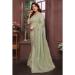 Picture of Superb Chiffon Dark Sea Green Saree
