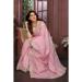 Picture of Elegant Chiffon Pink Saree