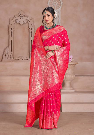 Picture of Wonderful Silk Thistle Saree