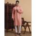 Picture of Comely Rayon & Silk Light Coral Kurtas