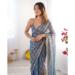 Picture of Graceful Chiffon Dark Slate Blue Saree