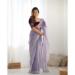 Picture of Superb Net Slate Grey Saree