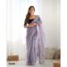 Picture of Superb Net Slate Grey Saree
