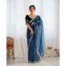 Picture of Taking Net Dark Slate Grey Saree
