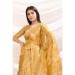 Picture of Shapely Silk Golden Rod Saree