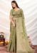 Picture of Statuesque Silk Dark Olive Green Saree