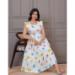 Picture of Enticing Cotton Light Steel Blue Readymade Gown
