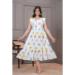 Picture of Enticing Cotton Light Steel Blue Readymade Gown