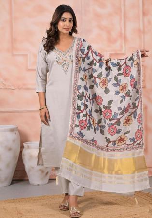 Picture of Marvelous Chiffon Azure Readymade Salwar Kameez