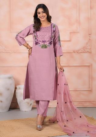 Picture of Enticing Chiffon Rosy Brown Readymade Salwar Kameez