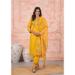 Picture of Fine Chiffon Golden Rod Readymade Salwar Kameez