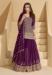Picture of Fine Georgette Purple Straight Cut Salwar Kameez