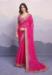 Picture of Elegant Georgette Medium Violet Red Saree