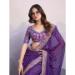 Picture of Grand Georgette Purple Saree