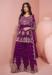 Picture of Delightful Georgette Purple Straight Cut Salwar Kameez