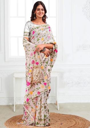 Picture of Ideal Cotton & Linen Thistle Saree